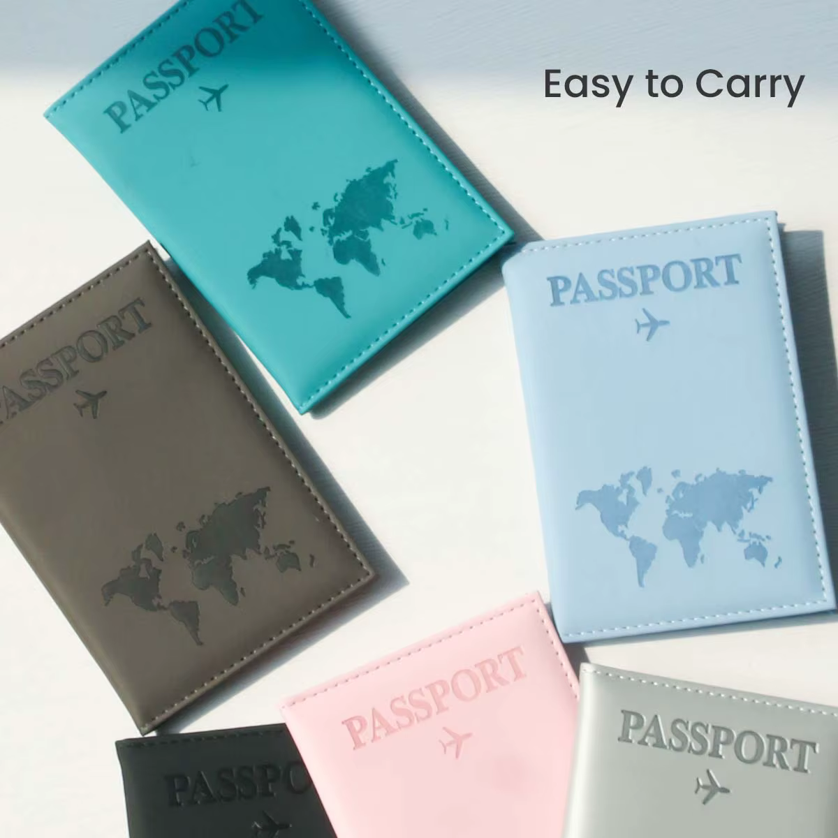 Porte-passeport carte PU couverture de passeport voyage essentiel croisière doit avoir des porte-passeport mince et Portable pour les voyages