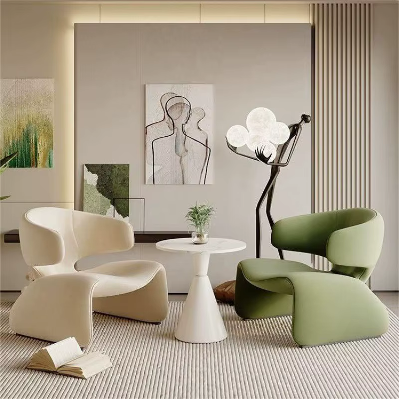 Canapé simple créatif design chaise simple Table de négociation et chaises canapé de loisirs zone de repos canapé d'hôtel chaises