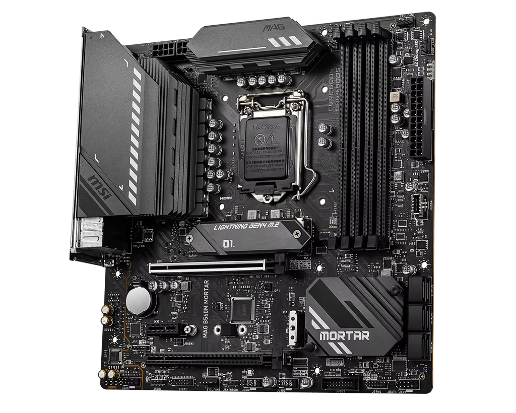Carte mère MSI MAG B560M MORTAR LGA 1200 4×DDR4 128 Go PCI-E 4.0