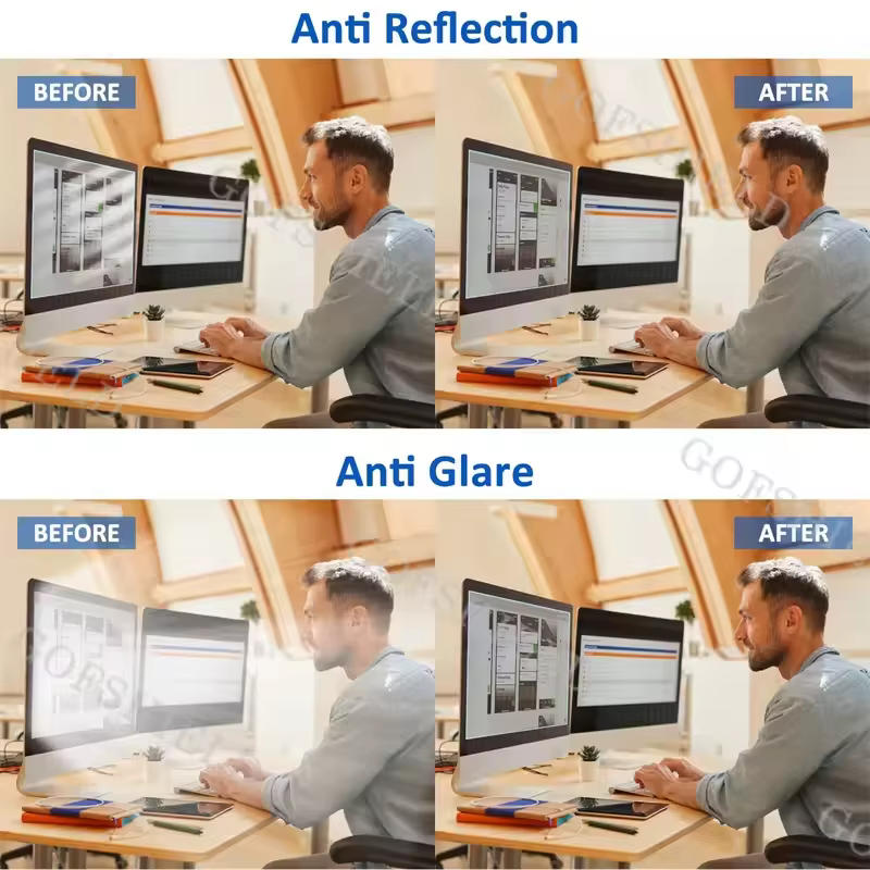 Protection d'écran anti-lumière bleue pour moniteur 19 22 23