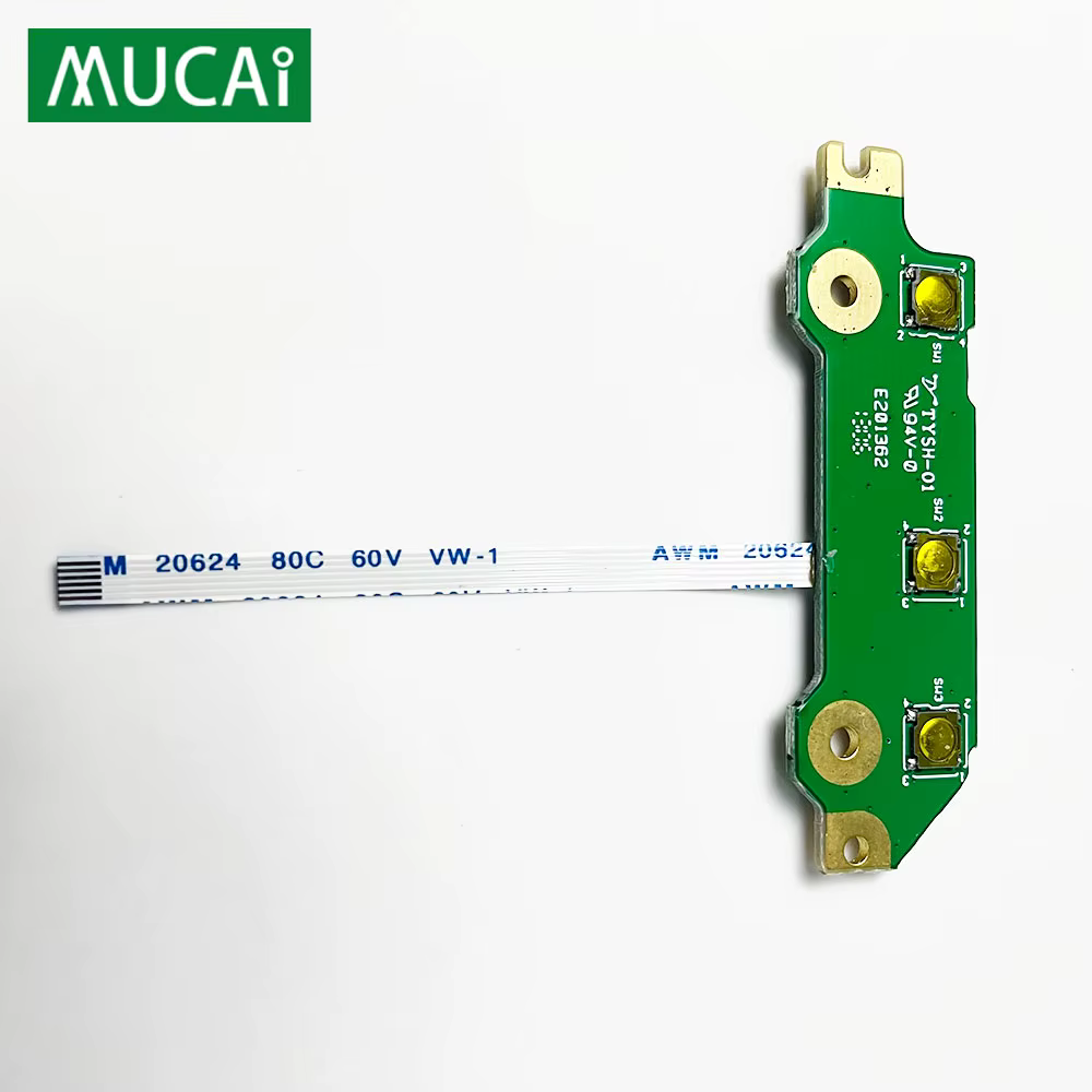 Carte de bouton d'alimentation avec câble