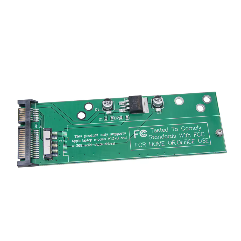 Adaptateur MAC 2010 2011 vers SATA, convertisseur de carte Riser pour Macbook AIR 2010 – 2011 A1369 A1370 A1375 A1377 MC505 12 + 6 broches SSD, nouveau