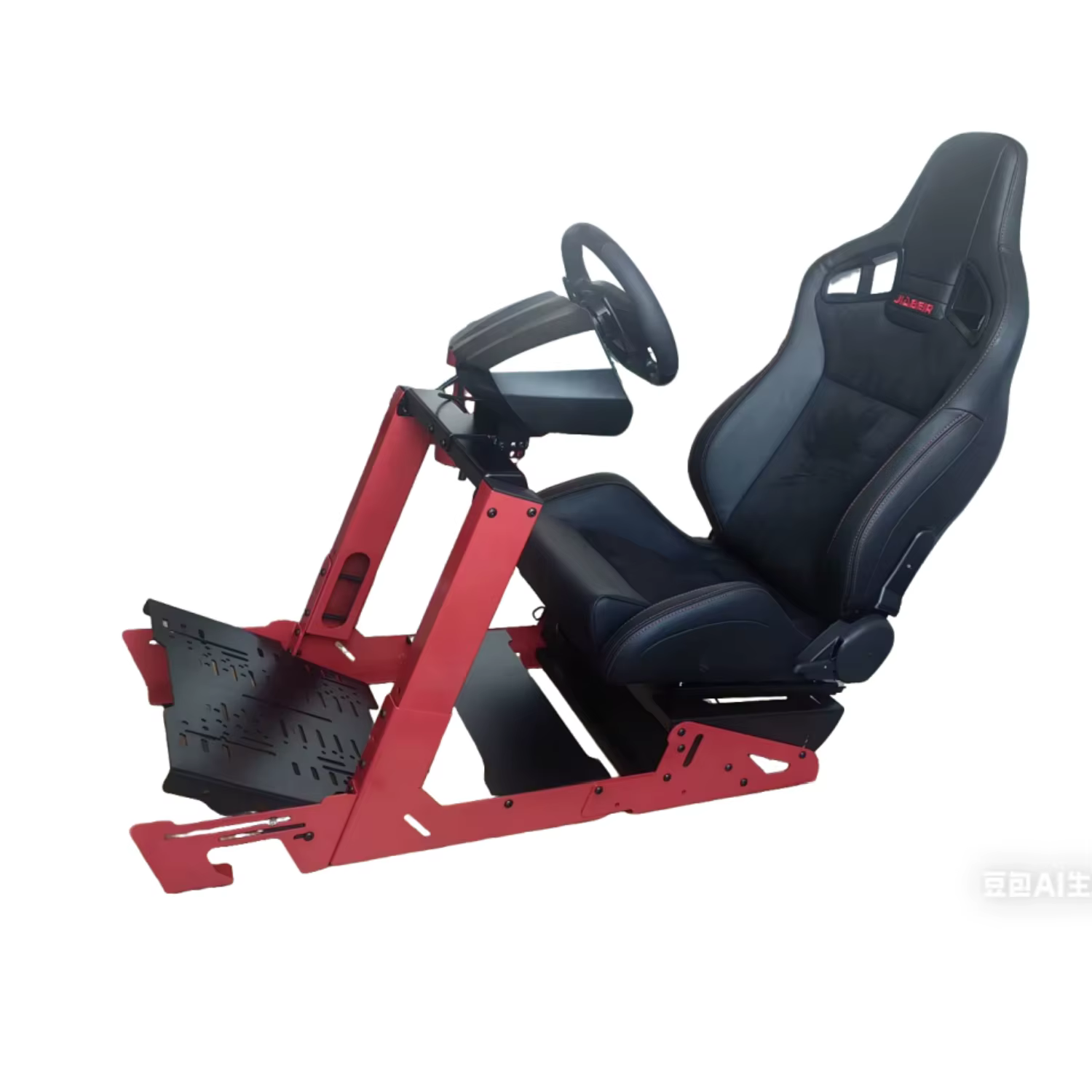 Cockpit de jeu de course 1012 rouge et noir, simulateur de course