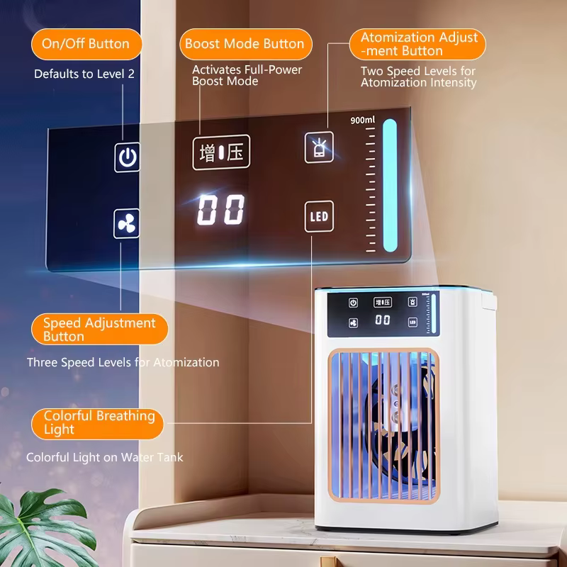 Ventilateur de refroidissement portable Lenovo USB avec humidificateur