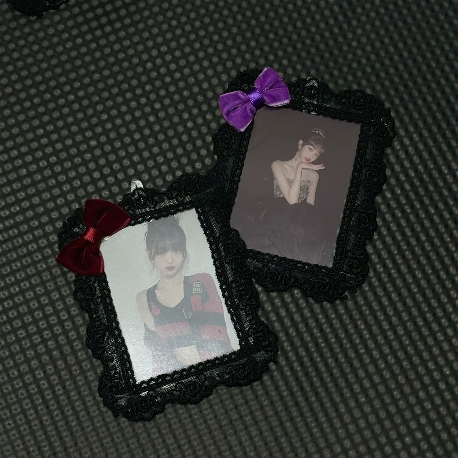Porte-cartes photo noir