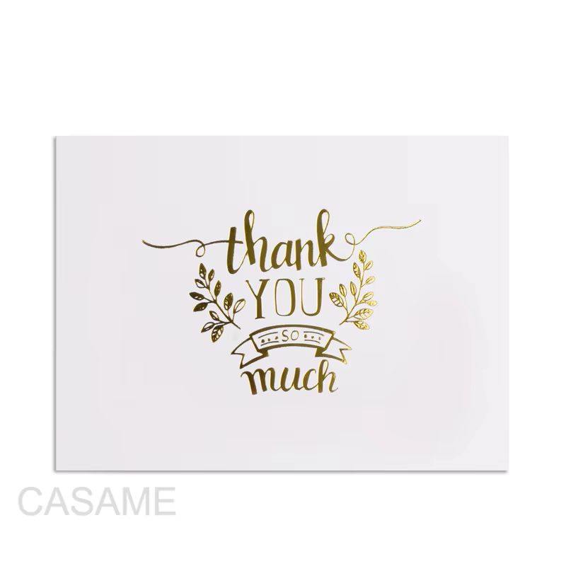 48 pièces Mini carte de remerciement en relief or saint valentin joyeux anniversaire fête de noël Invitations de mariage lettre cartes de voeux