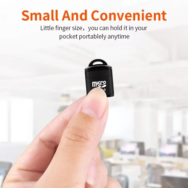 Mini lecteur de carte en alliage d'aluminium