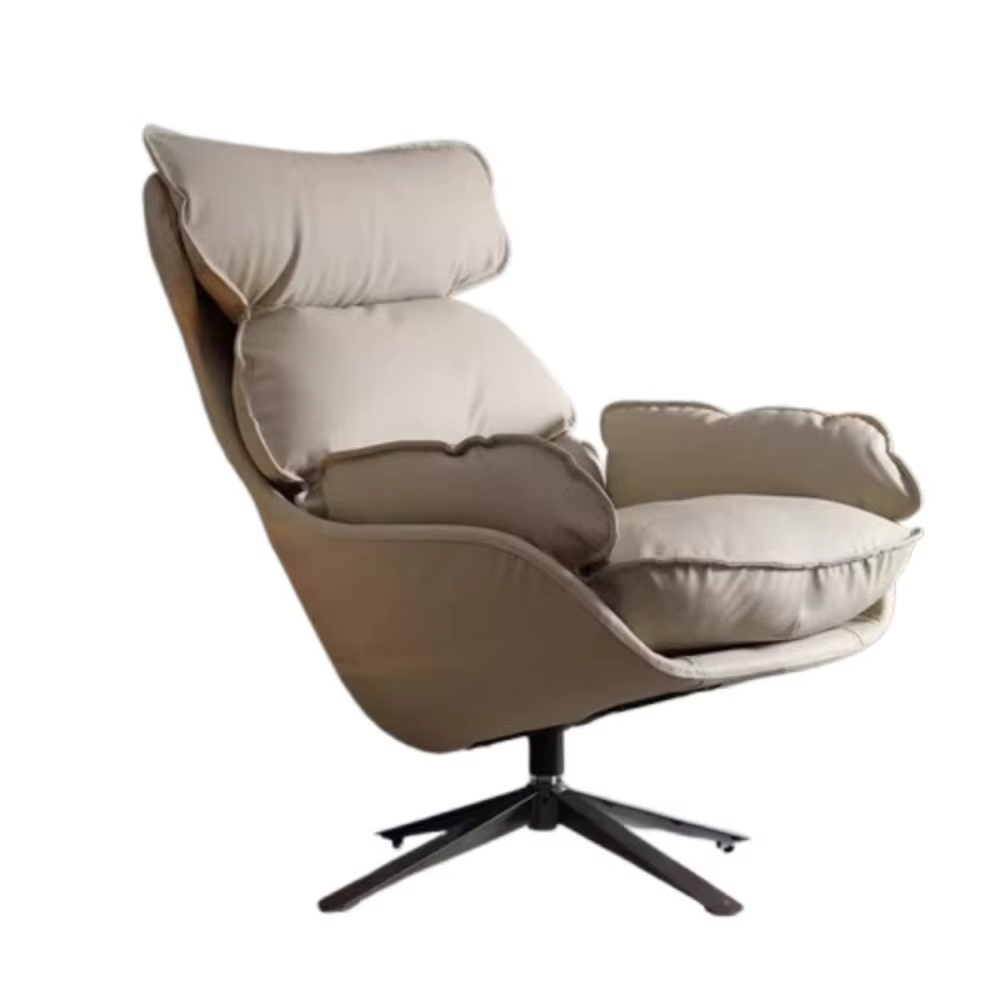 Fauteuil pivotant moderne et élégant avec coussin