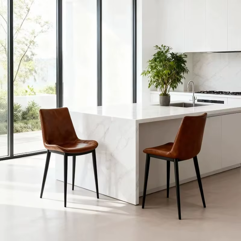 Chaises de salle à manger modernes design, chaises de salle à manger de luxe rembourrées tendance pour salon, chaises de salle à manger nordiques pour fêtes, mobilier de maison