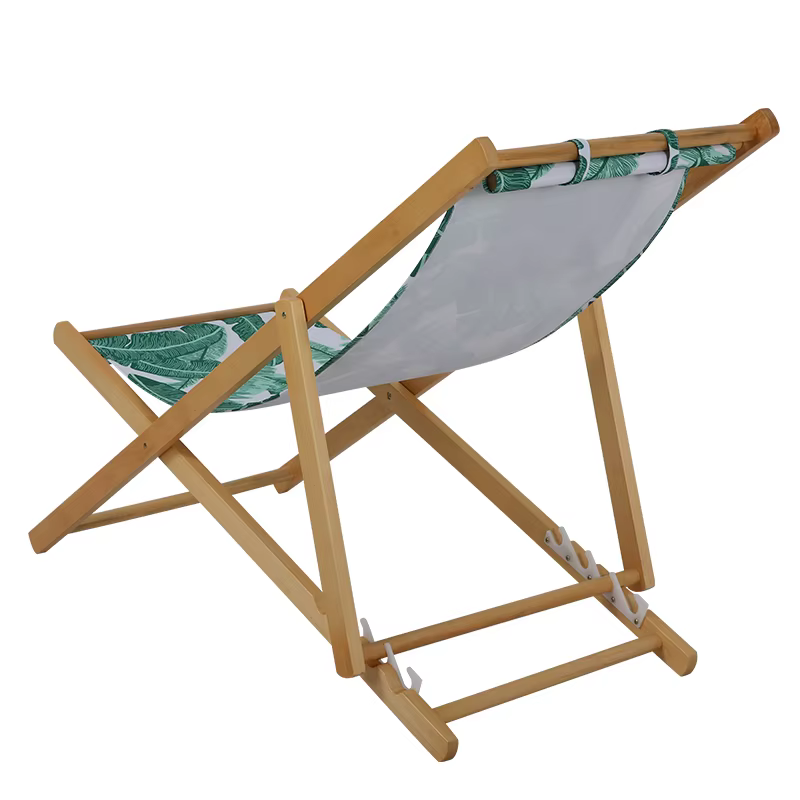 Chaise de plage pliante en bois massif de pin, fauteuil de terrasse de jardin extérieur, Patio, balcon, sièges pliables, chaise de camping en bois