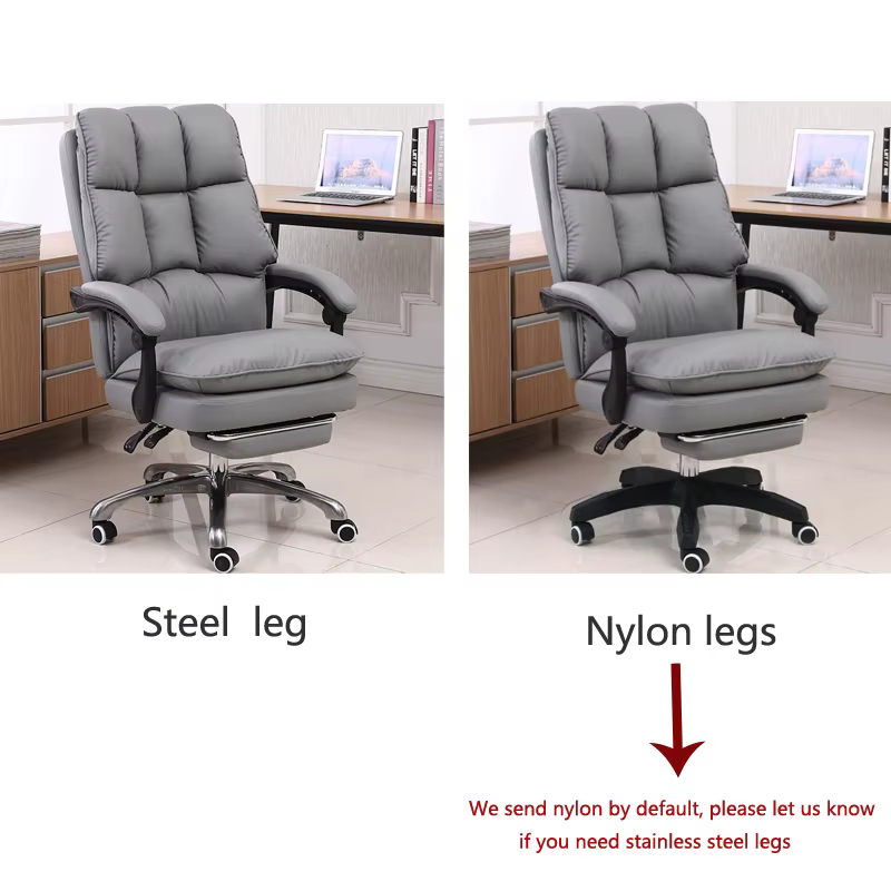 Fauteuil de Bureau Inclinable avec Repose-Pieds WCG