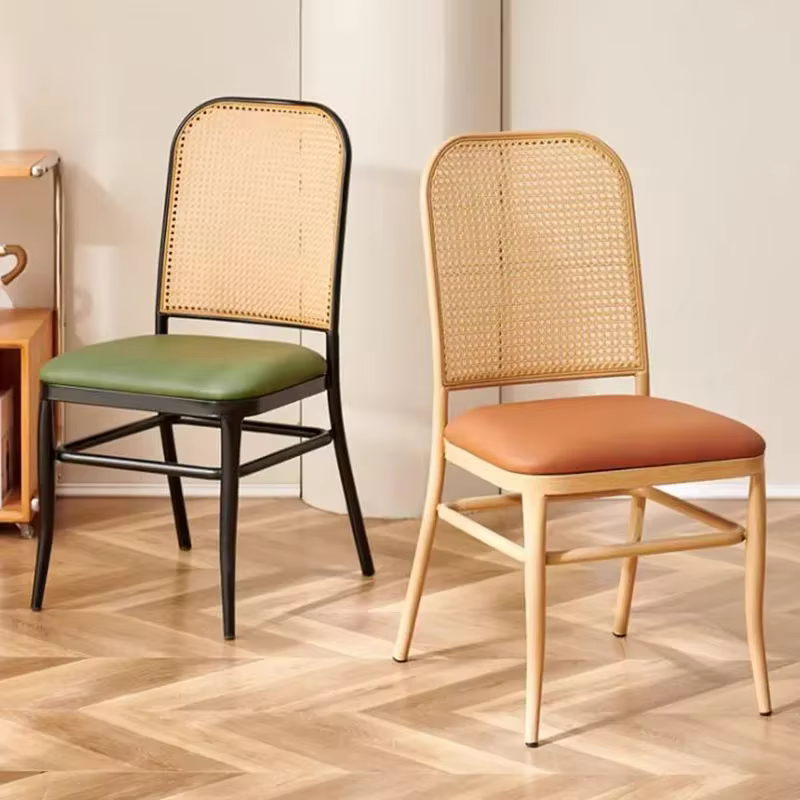 Chaises de salle à manger rustiques en rotin, design unique et tendance, style vintage, chaise individuelle pour ordinateur, mobilier de cuisine et de bureau, ameublement domestique essuyable