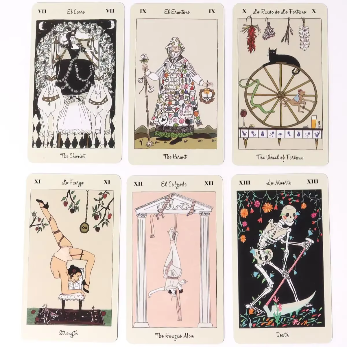 1 pièces Deck Tarot De Carlotydes cartes De tarot A 78 cartes jeux De société anglais complets ami fête divertissement jeu De société fourniture De fête