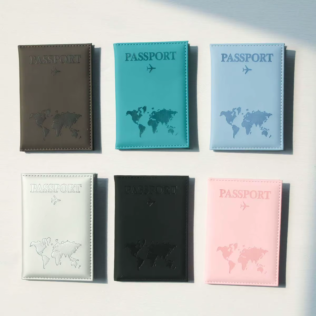 Porte-passeport carte PU couverture de passeport voyage essentiel croisière doit avoir des porte-passeport mince et Portable pour les voyages