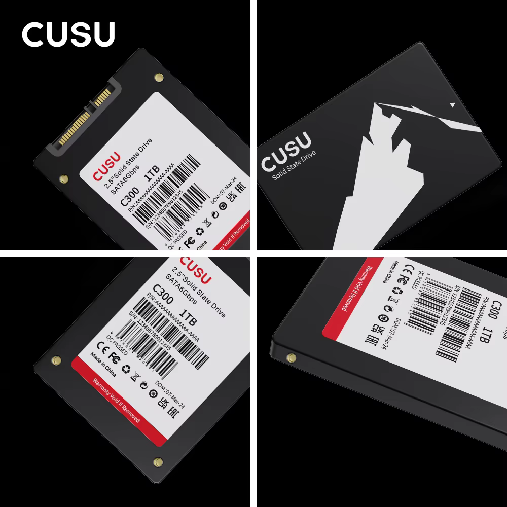 CUSU SSD 1 To 512 Go 256 Go 128 Go SATA3 Disque dur 2 To SSD SATA