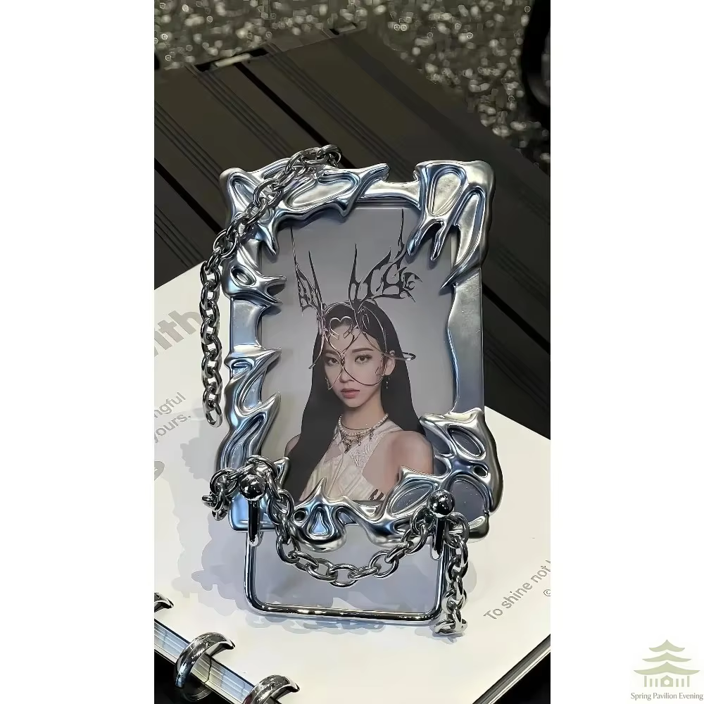 Porte-cartes photo électro-plaqué - Housse de protection personnalisée pour cartes de stars Kpop