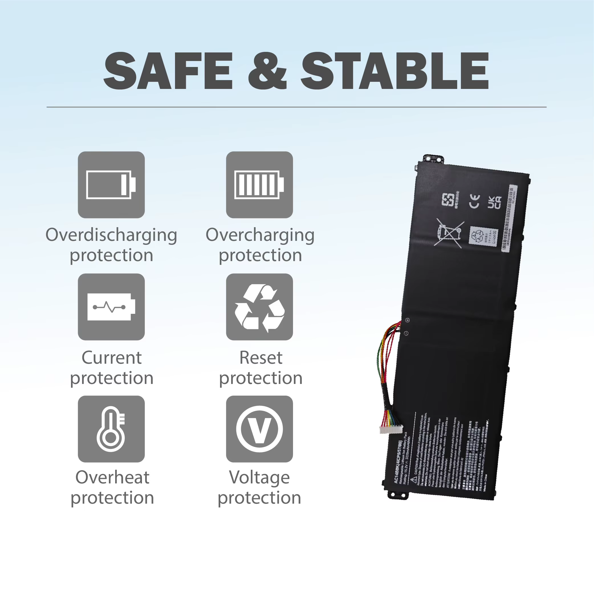Batterie d'ordinateur portable AC14B8K AC14B3K pour Acer Aspire R5-571T R5-571TG S14 CB3-511 Swift 3 3S F314-51 E5-77 SF314-51 R 11 R3-131T S14
