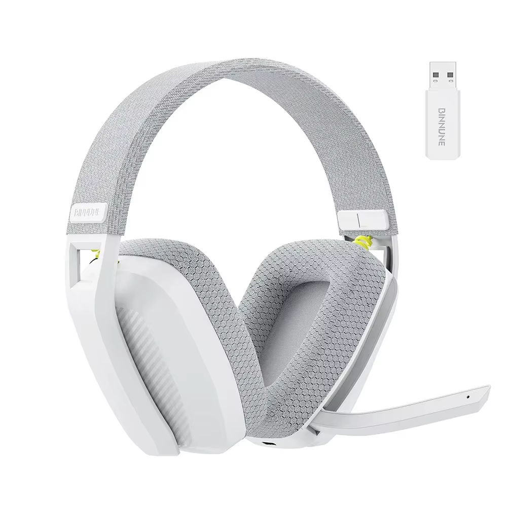 BINNUNE BW06 2.4 GHz casque de jeu Bluetooth avec micro pour PS5 PS4 PC Mac Playstation