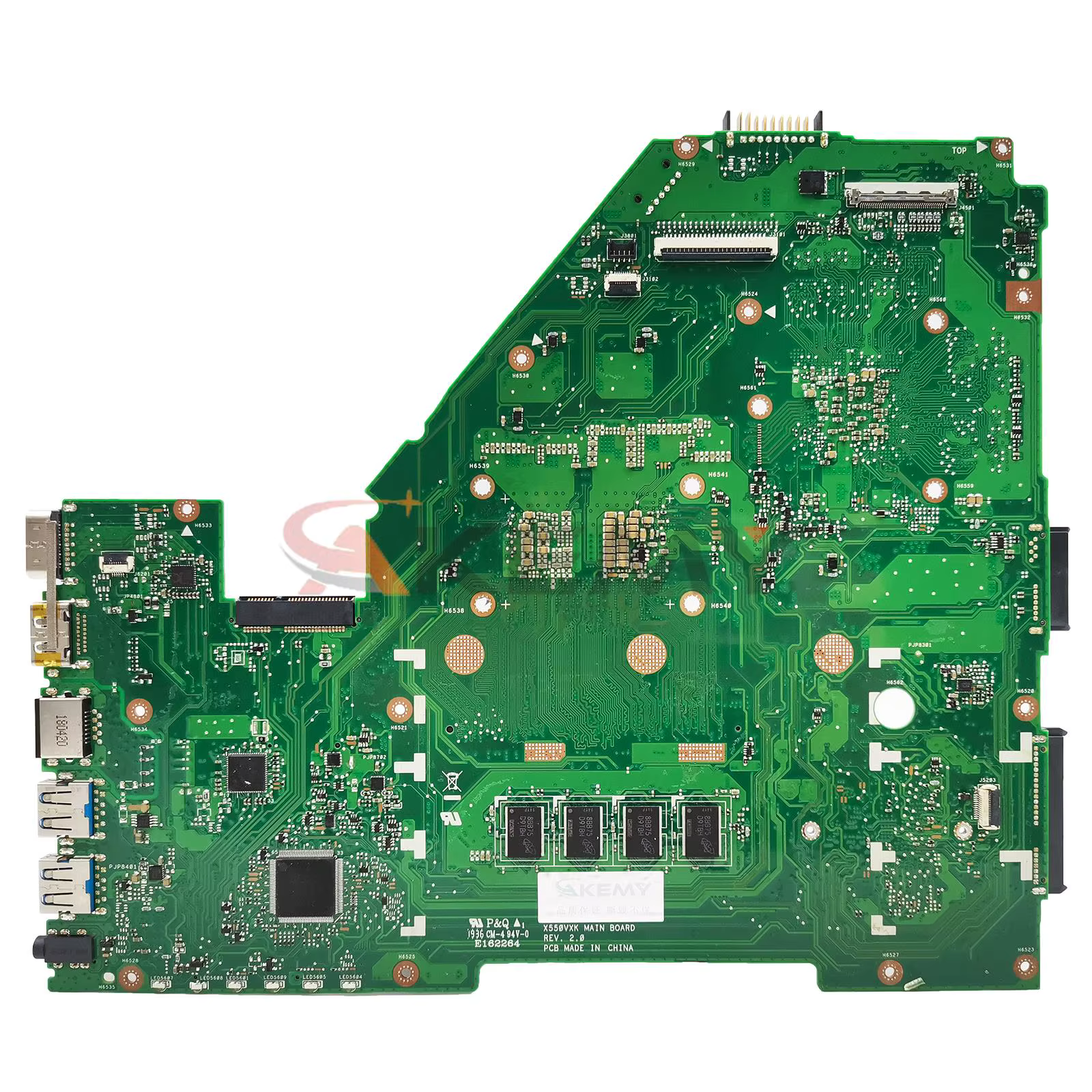 Pour ASUS X550VX carte mère 60NB0BB0-MB1103 A550V W50V X550V FH5900V X550VB X550VC X550VQ X550VXR X551VX X540VX X550VD X560VX