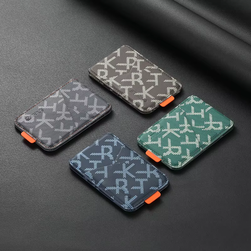 Porte-cartes de crédit Magsafe pour hommes, portefeuille minimaliste, étui de luxe pour cartes bancaires, mini portefeuille fin pour IPhone Pro Max Plus Cartera