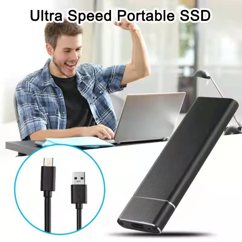 SSD externe portable 2 To USB-C – Disque SSD compact
