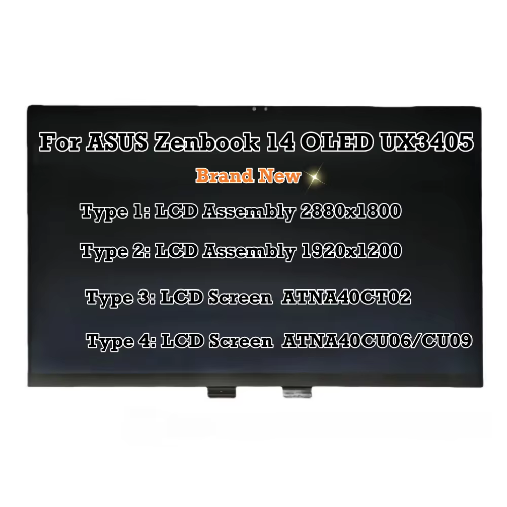 14 "remplacement pour ordinateur portable pour ASUS Zenbook 14 OLED UX3405 UX3405CA