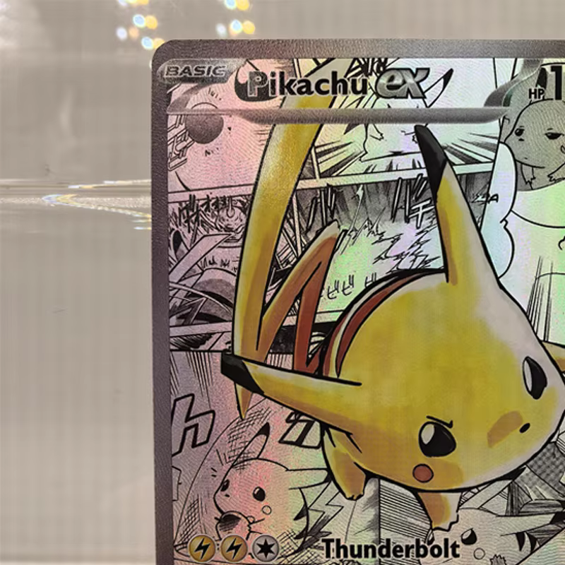 Série Pokémon DIY 001/001 Pikachu Ex Manga Sets 002/002 Charizard Ex Manga Set Collection Cartes Anime Auto-conçues