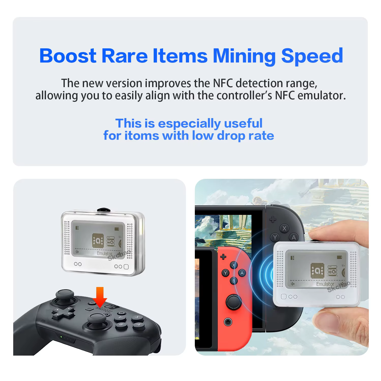 Émulateur Amiibo Nfctool, lecteur et copieur de cartes Amiibo intelligentes, émulateur Amiibo universel pour Switch/3DS/Wii U, émulateur de tags Amiibo