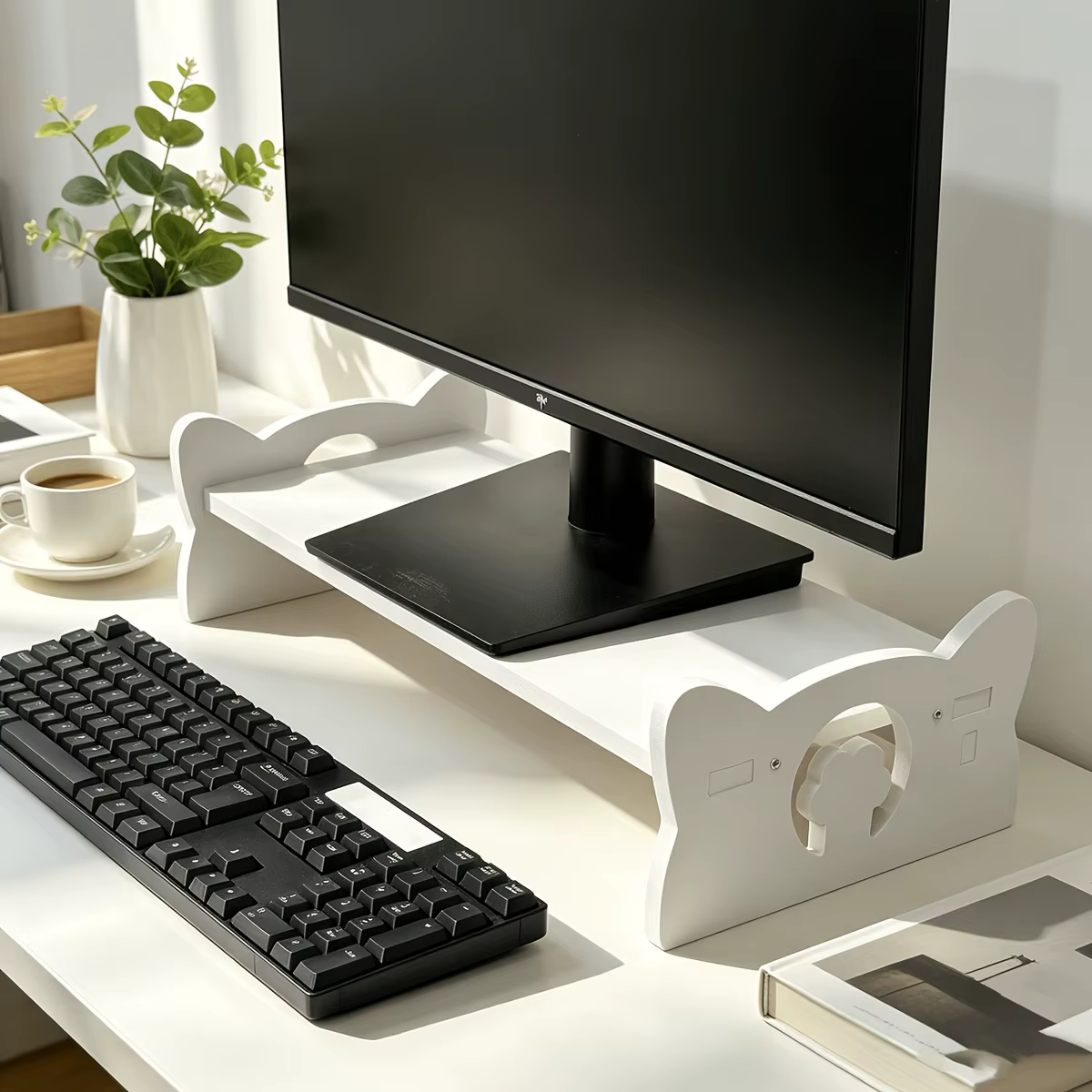 Support d'écran simple à un seul niveau pour moniteurs d'ordinateur de bureau