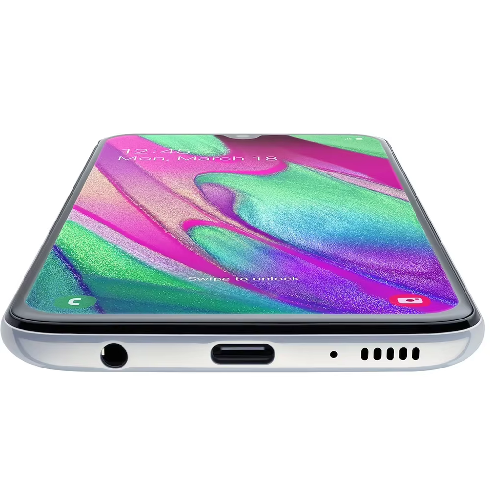 Samsung Galaxy A40 téléphone intelligent Android Version mondiale 5.9 pouces AMOLED 1080*2340 25MP Samsung Smartphone 3100mAh déverrouillage