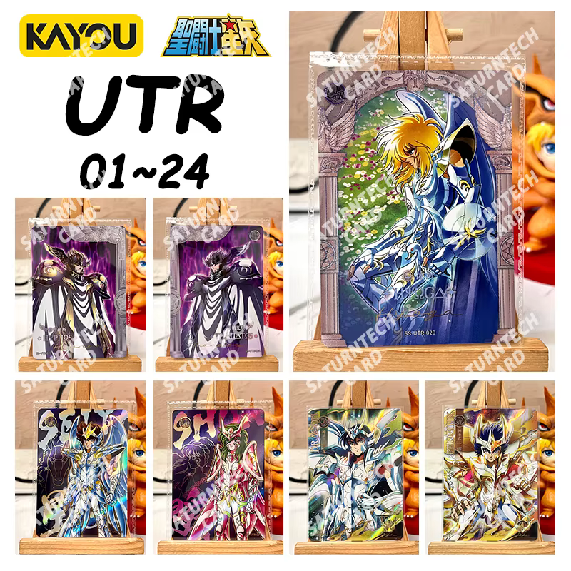 Saint Seiya KAYOU UTR carte 01 ~ 24 véritable Hades Athena Anime Rare Collection