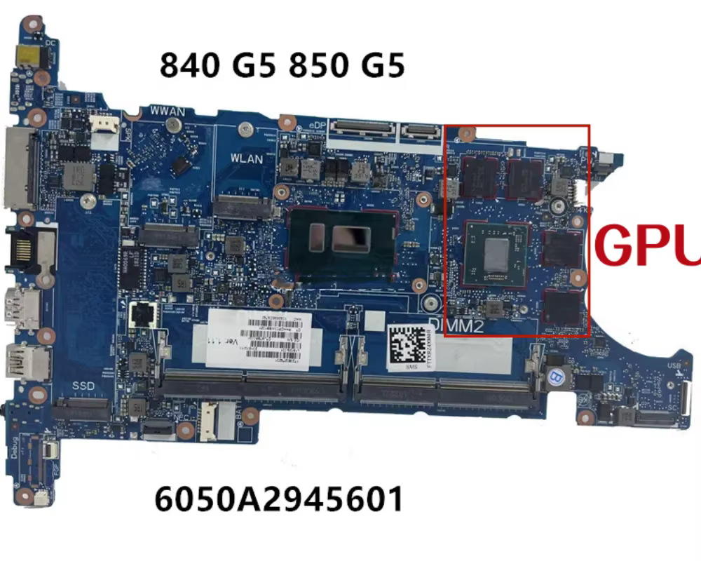 Carte mère 6050A2945601 pour ordinateur portable HP Elitebook 840 G5 850 G5