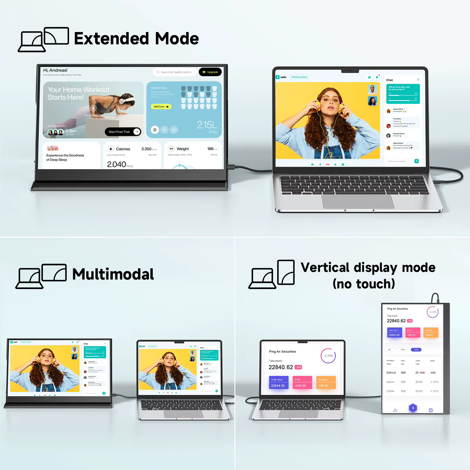Écran tactile portable UPERFECT 15