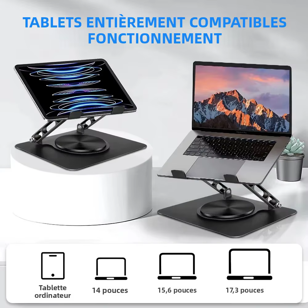 Support pour ordinateur portable pour bureau