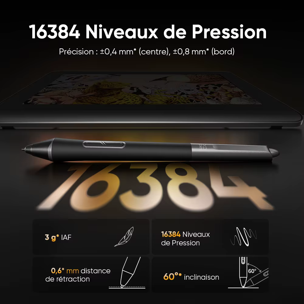 Tablette graphique XPPen Artist Pro 16 (Gen 2) avec écran de dessin de 16 pouces