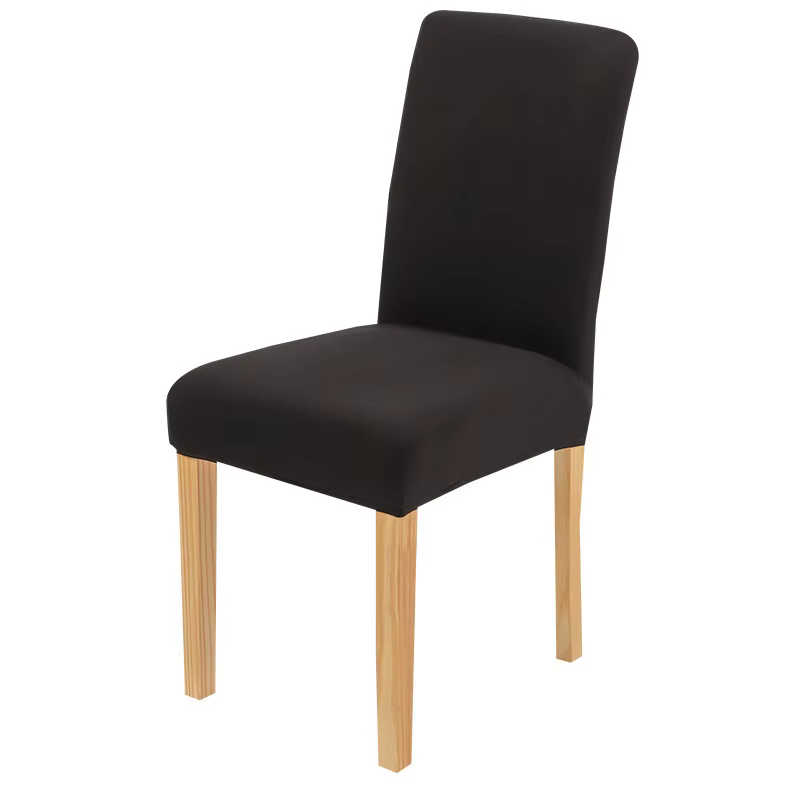 Housse De Chaise élastique De couleur unie, pour salle à manger, cuisine, mariage, hôtel, Banquet, Restaurant, housse De siège Anti-salissure