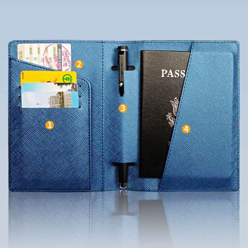 Accessoires de voyage pour documents d'identité, enregistrement à l'aéroport, porte-cartes de crédit, étui de protection pour passeport, couverture de passeport, porte-cartes, étui à cartes