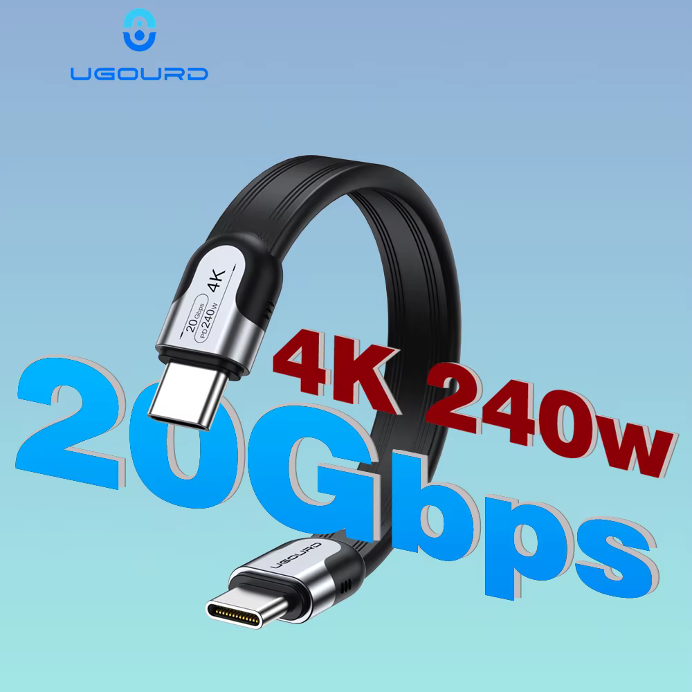 UGOURD USB-C 20Gbps USB3.2 Gen2 * 2 câble de Type C fonction complète transfert rapide