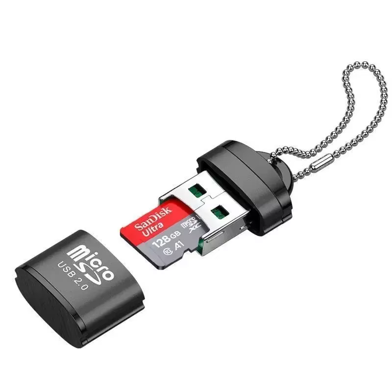 Mini lecteur de carte en alliage d'aluminium
