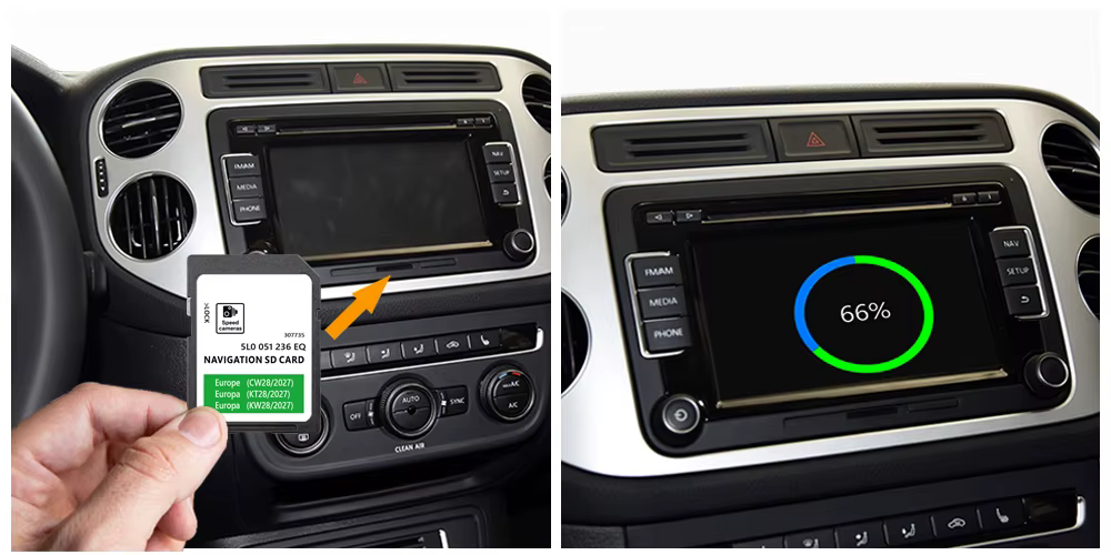 Carte SD GPS pour Skoda Yeti 2014-2020, couverture de carte automobile Europe, Melta, Roumanie, Portugal