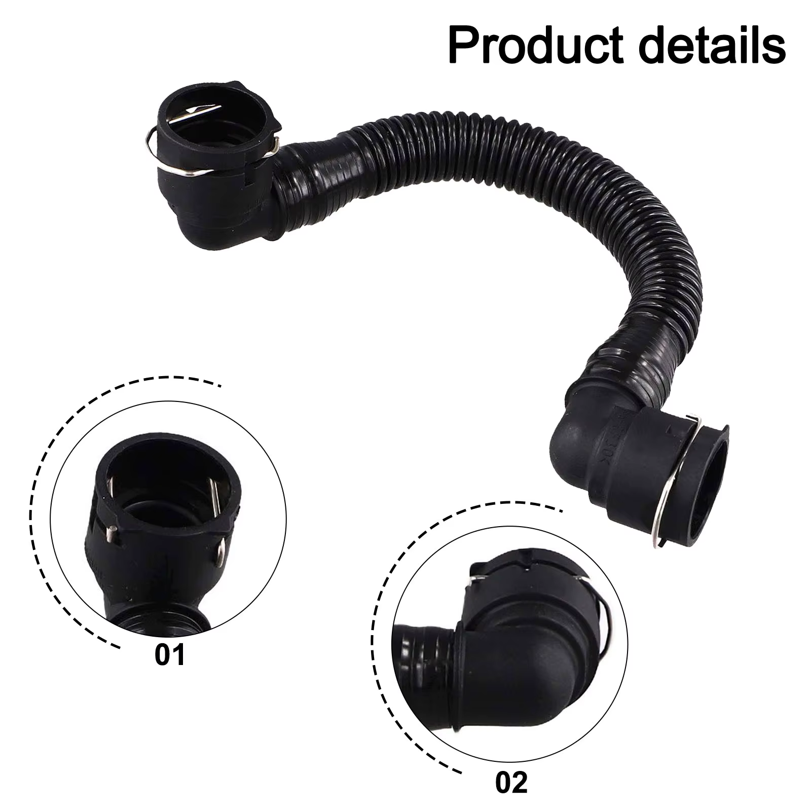 Kit de composants de moteur de voiture, tuyau de reniflard de carter d'entretien du moteur 55556495, conception pratique sans déformation