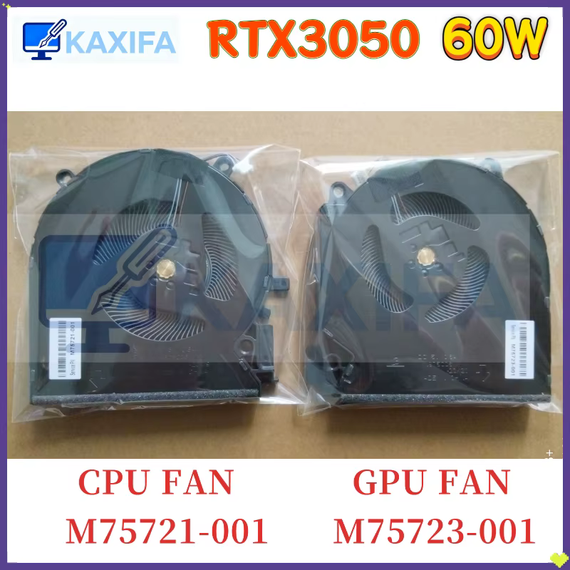 KKKKKK nouveau ventilateur de refroidissement CPU GPU pour HP pavillon Gaming 7 Victus TPN-Q263 Q264 16-D 16-E DC5V RTX3050 60W M75721-001 M75723-001
