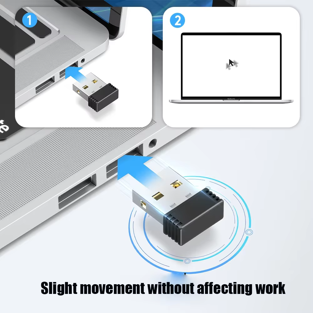 Port USB Shaker Wiggler éveillé souris sans fil Jigglers Mover indétectable automatique pour ordinateur portable maintient le mouvement de l'ordinateur