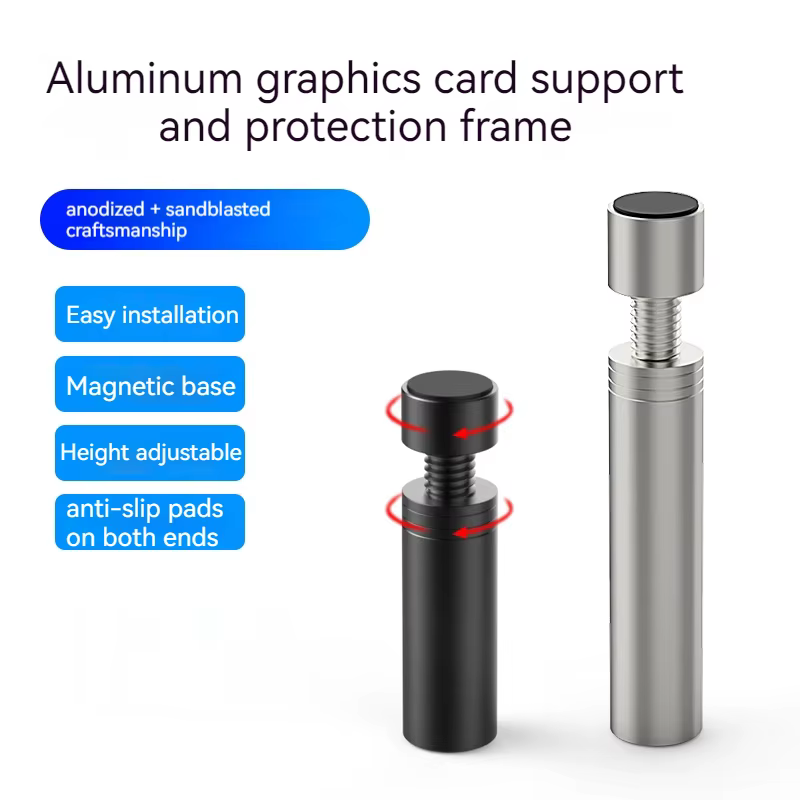 Support de carte graphique GPU, Support de carte vidéo universel réglable, Support VGA, Support de carte graphique pour boîtier PC ATX/M-ATX/ITX