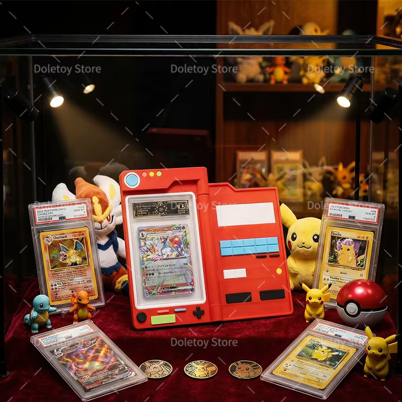 Porte-cartes de jeu imprimés en 3D, porte-cartes de personnage Pokémon, étuis pour cartes de collection TCG, jeux de société, cadeaux