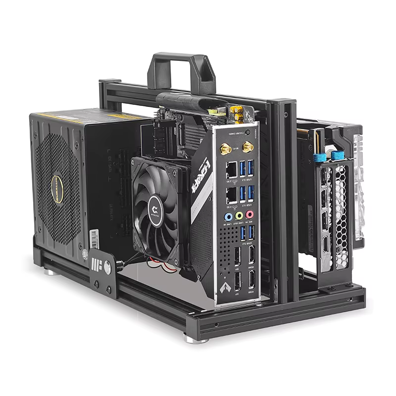 METALFISH Boîtier ITX A4 en aluminium à cadre ouvert