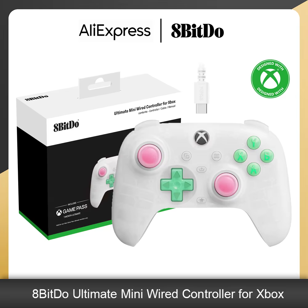 8BitDo-Mini contrôleur filaire ultime avec manette de jeu