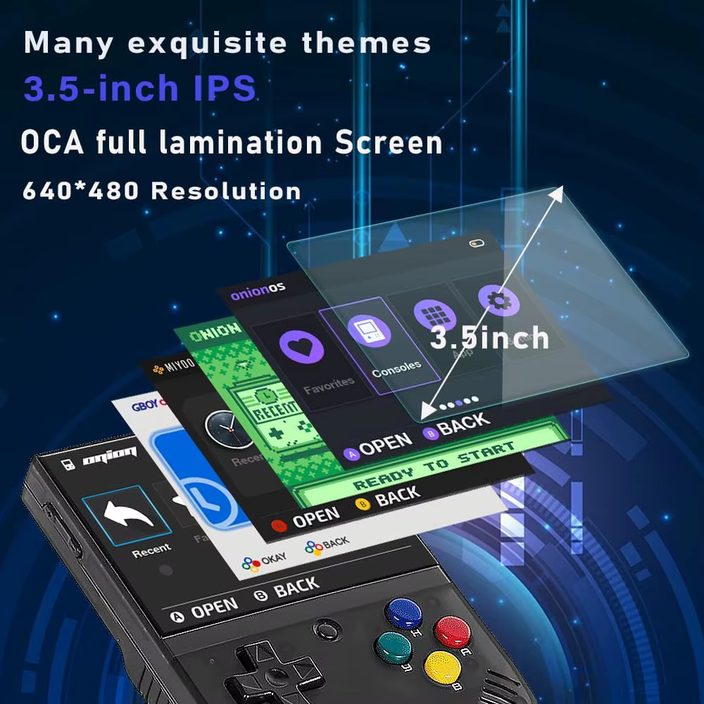 MIYOO Mini Plus Console de jeu portable rétro écran IPS HD 3
