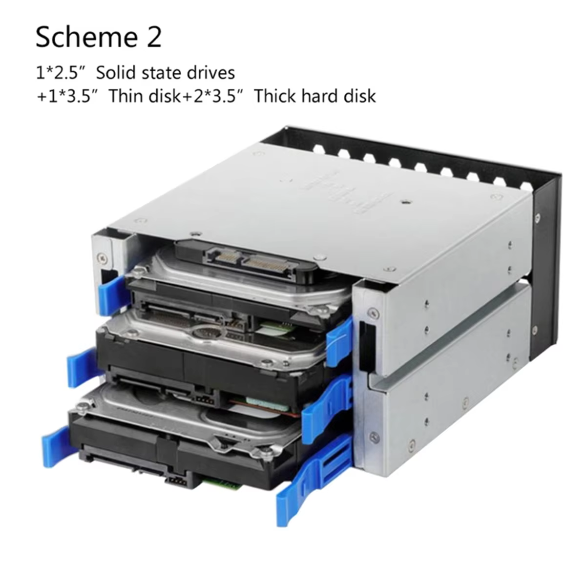 Cages de disque dur à 3 disques 3.5 à 5.25