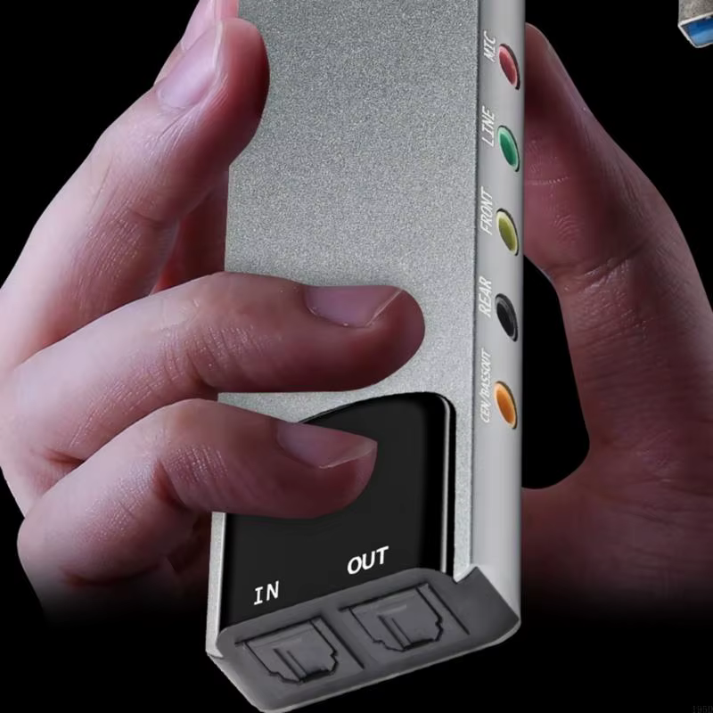 Carte son externe USB avec entrées microphones